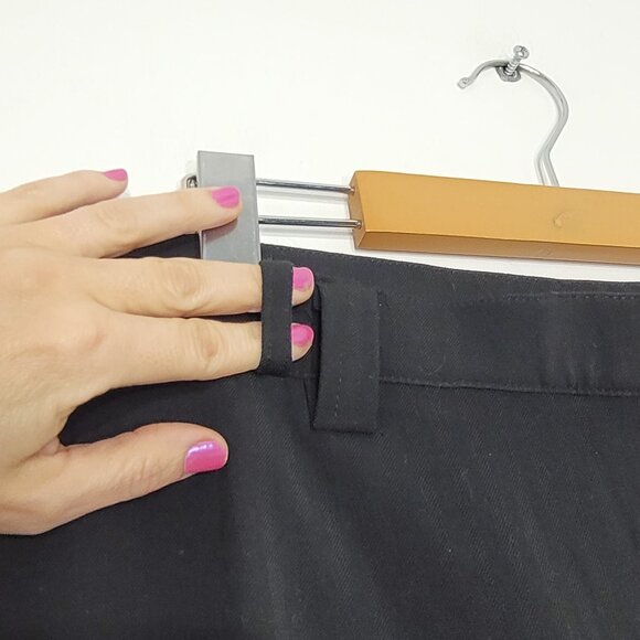 Intuitions Black Trousers Business Casual Wide Leg Dress Pant Plus Size 22W - Picture 6 of 13